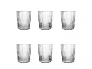 H&h Set 6 Bicchieri Lyric Trasparenti Cl 28