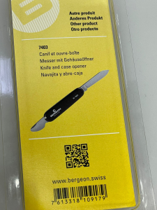 Apricasse coltello Bergeon 4932 Swiss Made