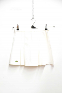 Skirt White Woman Lacoste Size 40