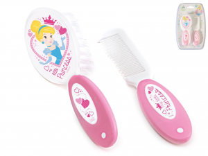 Set spazzola e Pettine Little Princess Disney Baby rosa e bianco