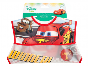 Bavaglino Cars 3 Disney con tasca raccogli pappa