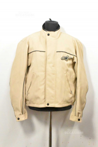 Jacket Man For Motorcycle Alpinestars Beige Size L With Padding Internal