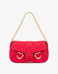 BORSA A SPALLA LOVE MOSCHINO BIG HEARBIT JC4128PP1GLI1500 ROSSO