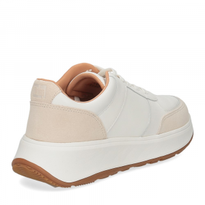 Fitflop F-Mode leather suede platform sneakers urban white-5
