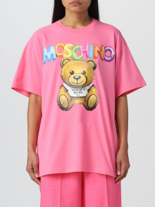 T-shirt rosa over moschino couture