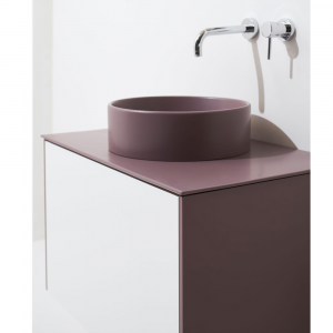Round ceramic countertop washbasin Foriù Simas 