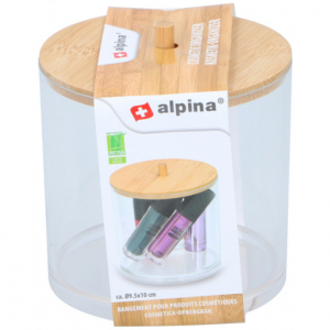 Organizzatore Cosmetici In Bamboo Alpina 10x9,7x9,7cm