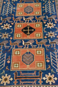Teppich Iraniano Orange Blau 200x140 Cm Qualität Ardebil Mit Zertifikat