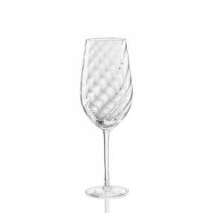 Tolomeo White Wine Glass Optical Twisted