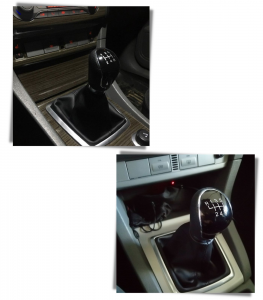 Cuffia e Telaio Per Leva Cambio Pomello Compatibile con Ford Focus MK2 MKII 2008-2014 Materiale In Similpelle Colore Nero