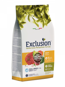 EXCLUSION MEDITERRANEO  NOBLE GRAIN ADULT BEEF SMALL BREED 2kg