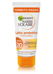 Garnier Ambre Solaire Latte protettivo solare mini taglia spf 20 - 50 ml