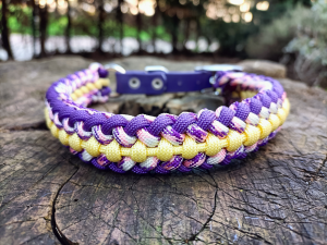 COLLARE PARACORD TWISTER VIOLET