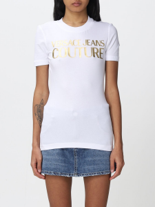 T-shirt bianco logo Versace Jeans Couture 