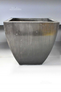 Vaso Porta Fioti In Metallo 40 X 40 H38 Cm