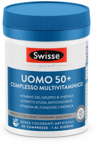 SWISSE UOMO 50+ - INTEGRATORE MULTIVITAMINICO PER L'UOMO 30 COMPRESSE 
