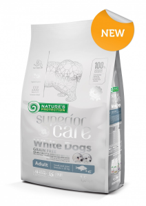 NATURE'S PROTECTION WHITE DOGS PESCE BIANCO ADULT LARGE 10 KG.