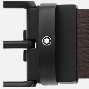 Cintura Montblanc double face con fibbia di colore nero