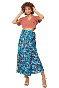 Long floral skirt 