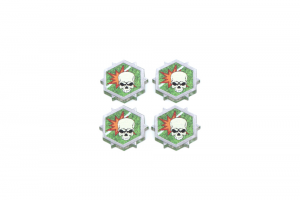 Blood Bowl Prone / Stunned Tokens Set (4)