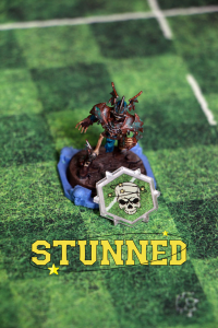 Blood Bowl Prone / Stunned Tokens Set (4)
