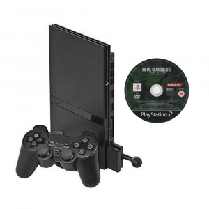 Console Playstation 2 slim  + 2 giochi e 2 memory card