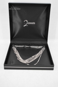 Necklace 2jewels Multifilo Chains 44 Cm Steel