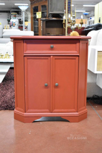 Cabinet Entrance Color Brick Painted 1 Drawer 2 Doors