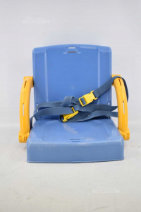 Chair Rialzatina In Plastic Light Blue And Yellow Baby