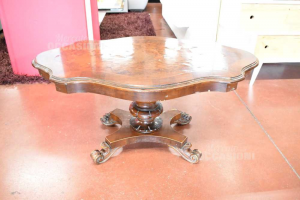 Coffee Table In Briar Oval Size 102x63x48 Cm