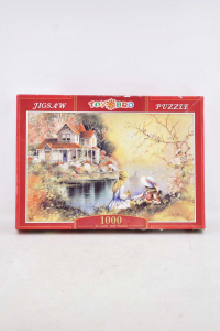 Puzzle Cottage Sul Lago Toysbro 1000 Pezzi