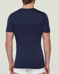 Bikkembergs T-Shirt Intima Uomo Fibra Di Bamboo Navy