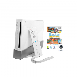 Console Nintendo Wii + Racket Sports Party + Telecamera