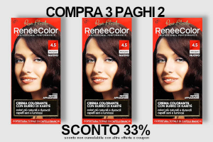Renée Color crema colorante permanente 4.5 Mogano offerta 3x2