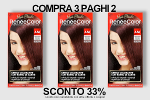 Renée Color crema colorante permanente 6.56 Mogano Rosso Ramato offerta 3x2