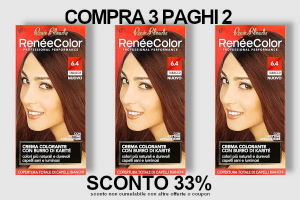 Renée Color crema colorante permanente 6.4 Tabacco offerta 3x2