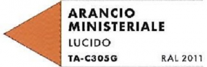 Arancio Ministerialei Lucido ,acrilico a base alcolica, 30ml.