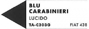 Blu Carabinieri Lucido ,acrilico a base alcolica, 30ml.