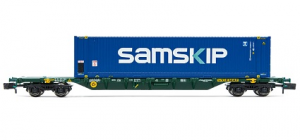 CEMAT, carro porta container a 4 assi Sgnss, con container ”Samskip” da 45 piedi, ep. V-VI