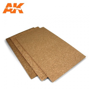CORCK SHEETS - FINE GRAINED - 200 x 300 x 3mm (2 SHEETS)