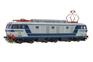 FS, electric locomotive E.632 blue/grey, inclined FS logo, pantographs 52, ep. V, with DCC Sound decoder