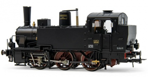 FS, locomotiva a vapore Gr. 835, fanali a petrolio, casse acqua saldate, ep. III-IV