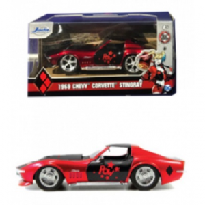 Harley Quinn 1969 Corvette Stingray in scala1:32 die-cast