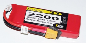 Lipo Xell-Sport 7.4V 2200MAH 2S 30C XT60