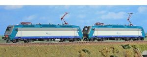 Set di 2 locomotive elettriche in doppia trazione E 405.004 + E 405.029 di cui una non motorizzata