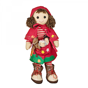 Bambola Cappuccetto Rosso in stoffa imbottita alta 42 cm - My Doll