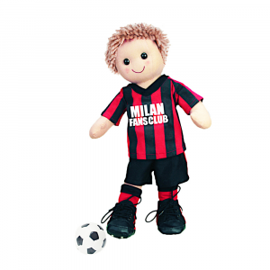 Bambolotto calciatore del Milan in stoffa imbottita alto 42 cm - My Doll