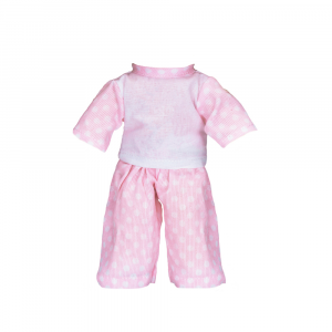 Pantalone e maglia rosa a pois per bambola alta 27 cm - My Doll