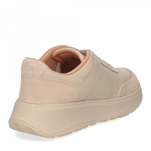 Fitflop F-Mode leather suede platform sneakers stone beige-5