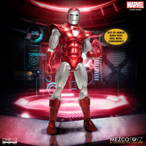 *PREORDER* Marvel Universe One:12 Collective: IRON MAN Silver Centurion by Mezco Toys